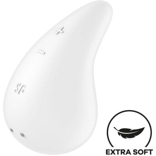 Vibrador Lay on Satisfyer Dew Drop con doble capa de silicona