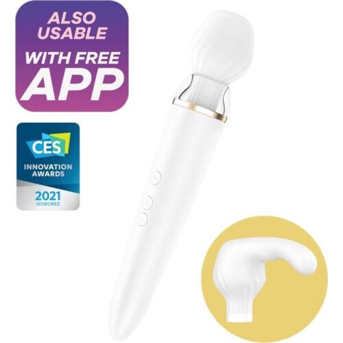 Vibrador WAND Satisfyer Double Wand-er con control de app