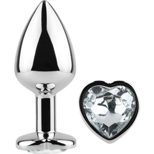 Plug Anal SECRETPLAY Metal Butt Plug Corazón 7 cm
