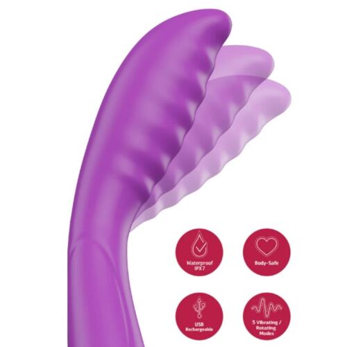 Vibrador She.E.O Purple Tapping | Estimulación intensa