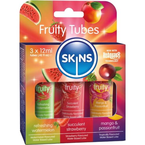 Kit de Lubricantes SKINS | Sabores frescos y divertidos