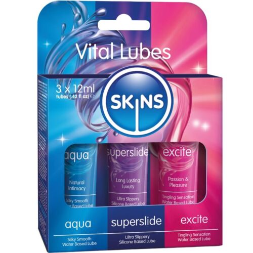 Kits Lubricantes SKINS VITAL LUBES KIT | Trio de sensaciones