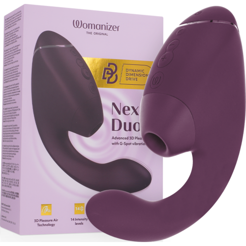 Succionador dual Womanizer Duo Next con 3D Pleasure Air