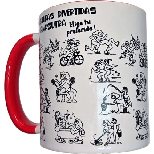 Taza Diablo Picante Posturas Kamasutra 370 ml