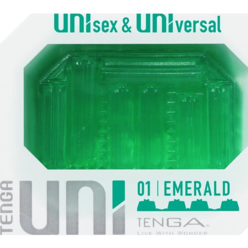 Masturbador TENGA UNI EMERALD con diseño unisex