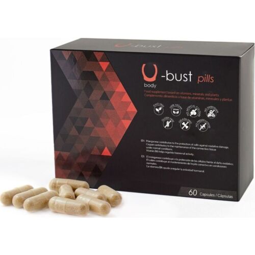 Cápsulas U-Breast Pills de 500COSMETICS para aumento del busto