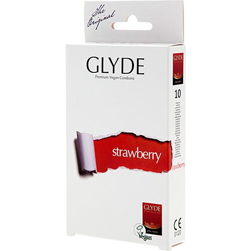 Preservativos Glyde Ultra Strawberry 10 Uds. sabor fresa