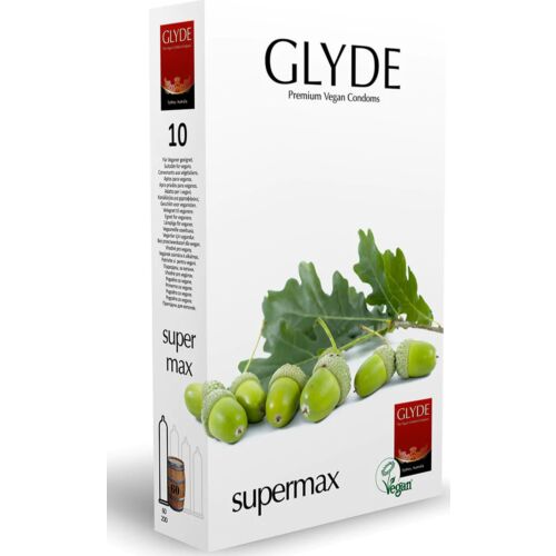 Preservativos Glyde Ultra Supermax Veganos Tamaño Extra Grande
