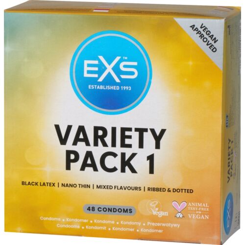 Preservativos Exs Variety Pack 1 con sabores y texturas