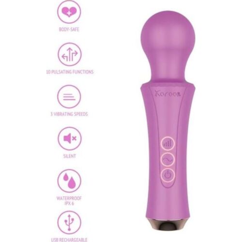 Vibrador WAND XOCOON con cabeza flexible y potente