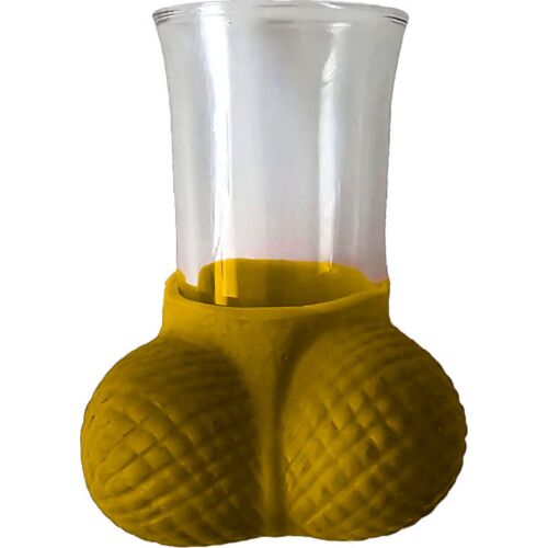 Vaso de chupitos Diablo Picante con estilo dorado