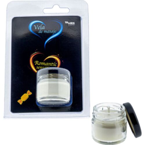 Vela de masaje Taloka caramelo con aceite hidratante