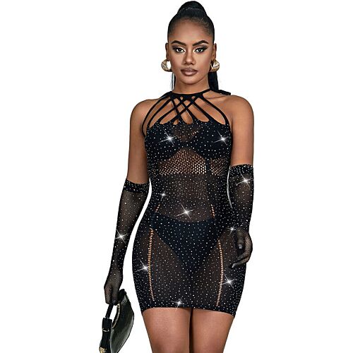 Vestido sexy Sublime Dresses 952235 con brillantes