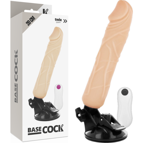 Consolador Vibrador Basecock 20 cm con Control Remoto