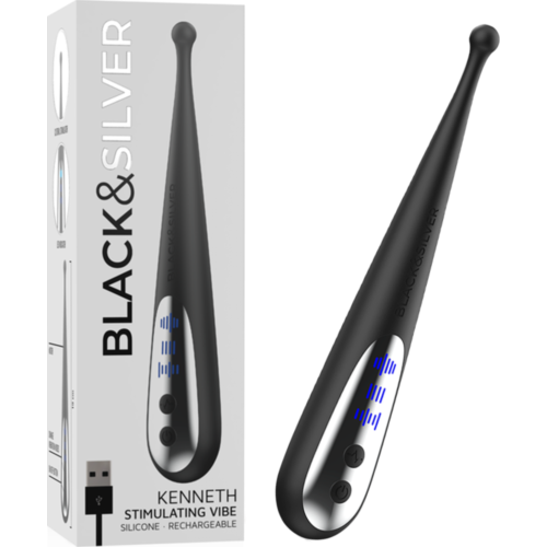 Vibrador Black&Silver Kenneth estimulador clítoris