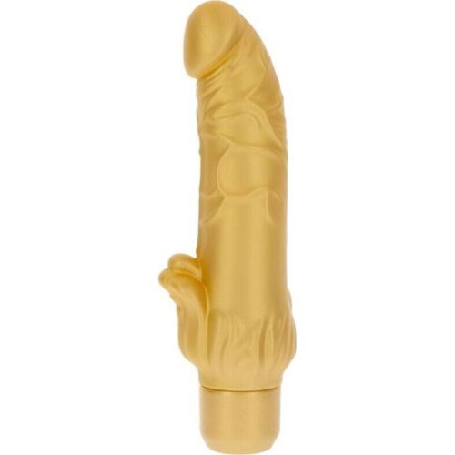 Vibrador Realista GET REAL Gold Dicker Stim con Estimulador