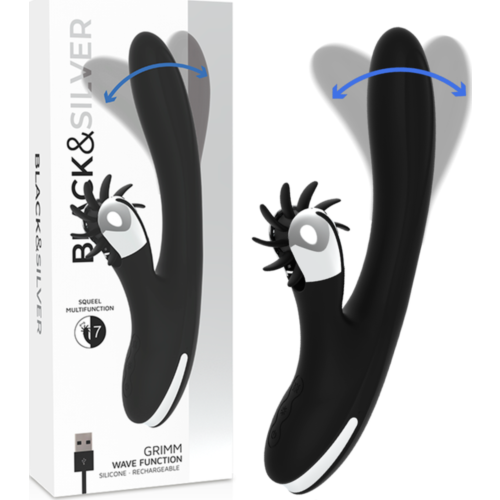 Vibrador GRIMM WAVE FUNCTION de BLACK&SILVER