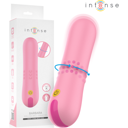 Vibrador Intense Barbara con perlas giratorias y vibración