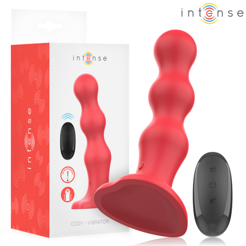 Vibrador control remoto INTENSE CODY con ventosa