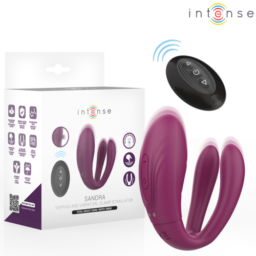 Vibrador INTENSE Sandra con Golpeteo y Control Remoto