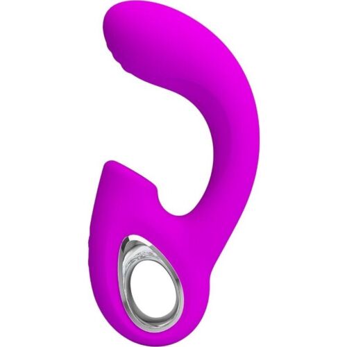 Vibrador Pretty Love Sibel con estimulador clitoriano