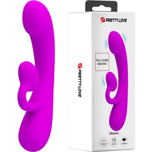 Vibrador punto G Pretty Love Sincere con succionador clítoris