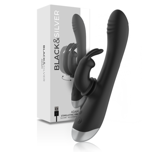 Vibrador Punto G BLACK&SILVER Adam rabbit recargable