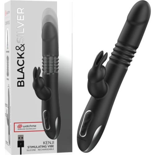 Vibrador punto G BLACK&SILVER KENJI