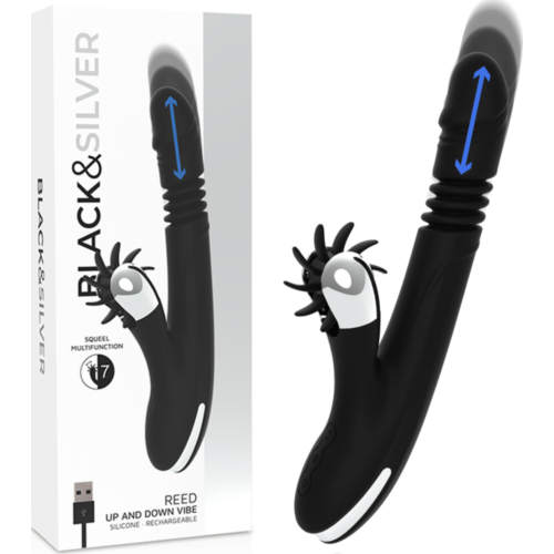 Vibrador Punto G Black&Silver Reed Up & Down