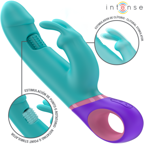 Vibrador Rabbit Intense MONICA con estimulador rotatorio