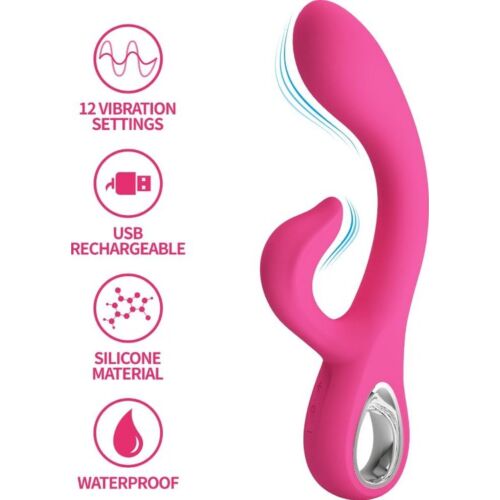 Vibrador Rabbit Pretty Love Fritz con 12 vibraciones