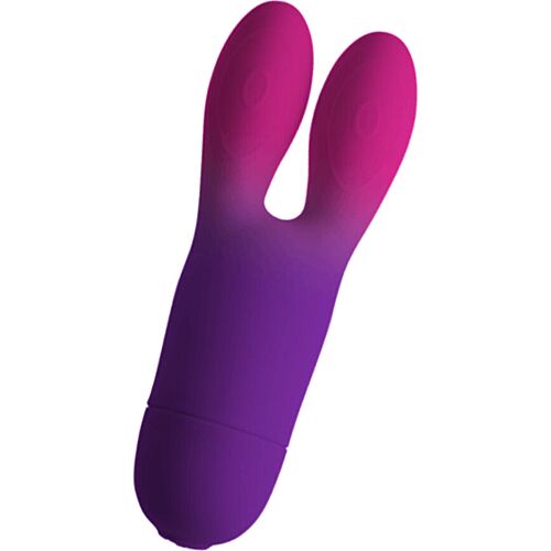 Vibrador Rabbit ROCKS-OFF Glo-Girl Bunny con estimulación dirigida