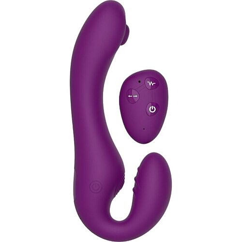 Vibrador Rabbit XOCOON Strapless 2 en 1 con control remoto