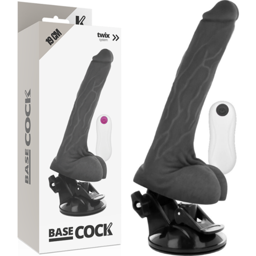 Vibrador Realista BASECOCK 19 cm con Control Remoto