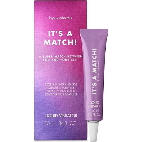 Vibrador Líquido Bijoux - It's a Match 10 ml con Calor Clitorial