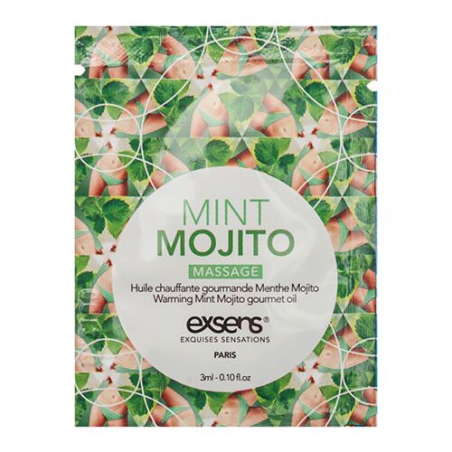 Warming Gourmet Massage Oil Mint Mojito Sachet 3 ml.