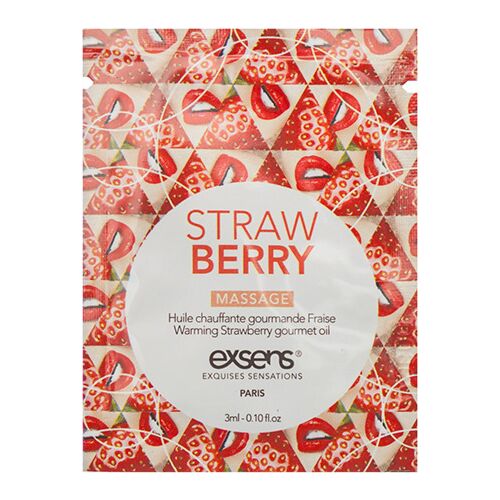 Aceite de Masaje Exsens Warming Gourmet Fresa 3ml