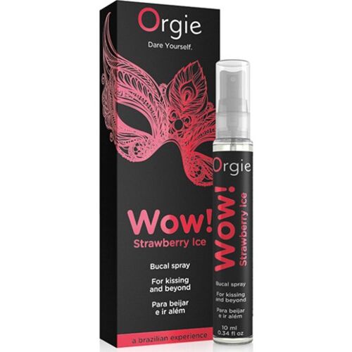 Spray Oral Orgie WOW Strawberry Ice con efecto frío