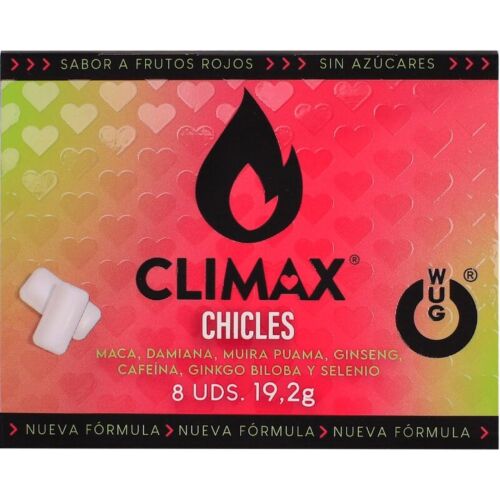 Chicles WUG GUM WUG CLIMAX | Recupera energía y frescura