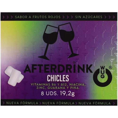Chicles WUG GUM After Drink | Ayuda a recuperar energía