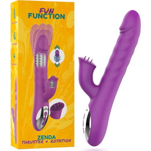 Vibrador Rabbit FUN FUNCTION ZENDA con estimulación dual
