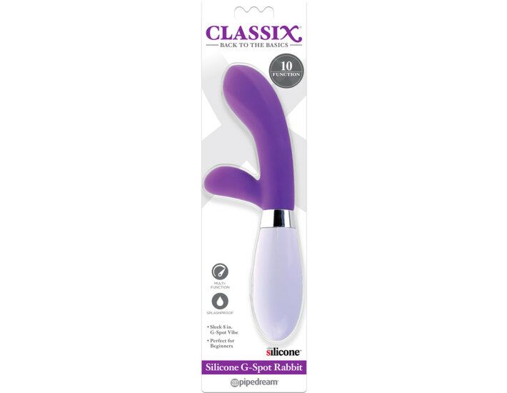 Conejito vibrador punto g de silicona - morado