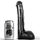 Consolador All Black 23 cm - Realismo y textura ondulada