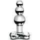 Masajeador de cristal ICICLES N. 47 para estimulación anal
