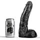 Dildo All Black 22 cm - Suave y Flexible para Placer