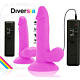 Dildo realístico Diversia 17 cm con vibración flexible