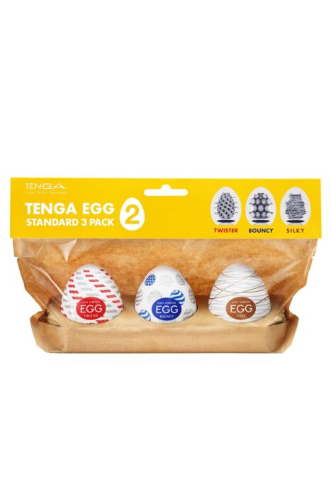 Huevo Masturbador Tenga EGG Standard 3 Pack II con texturas Huevo Masturbador Tenga EGG Standard 3 Pack II con texturas