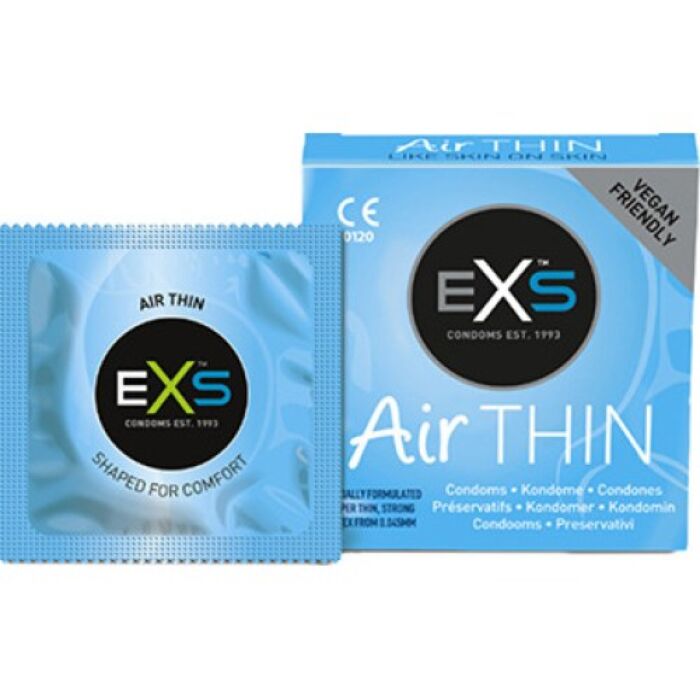 Preservativos Exs Air thin 3?s ultrafinos