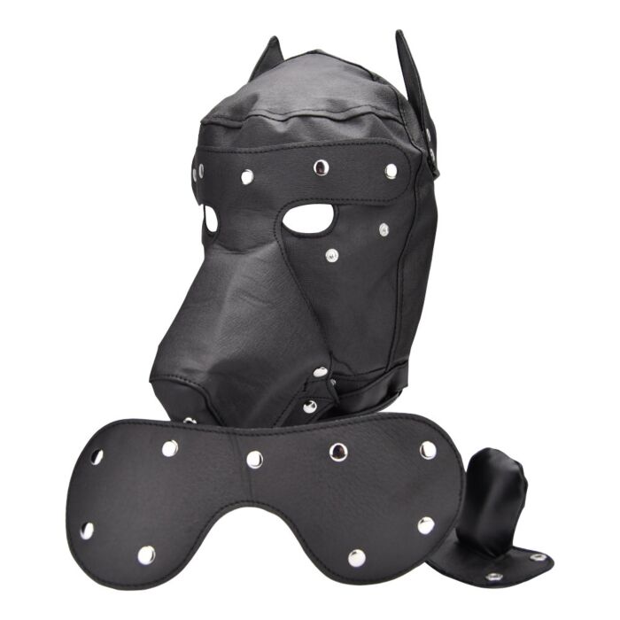 Máscara de Bondage Bound to Please Dog Mask con características extraíbles Máscara de Bondage Bound to Please Dog Mask con características extraíbles