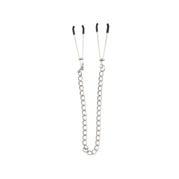 Pinzas para pezones Bound to Please con cadena ajustable Pinzas para pezones Bound to Please con cadena ajustable